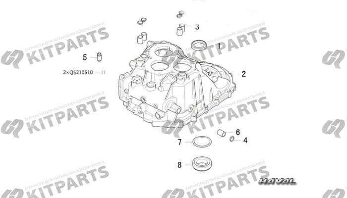 Корпус трансмиссии Haval H6