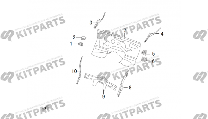 Передние штампованные части 3 Haval