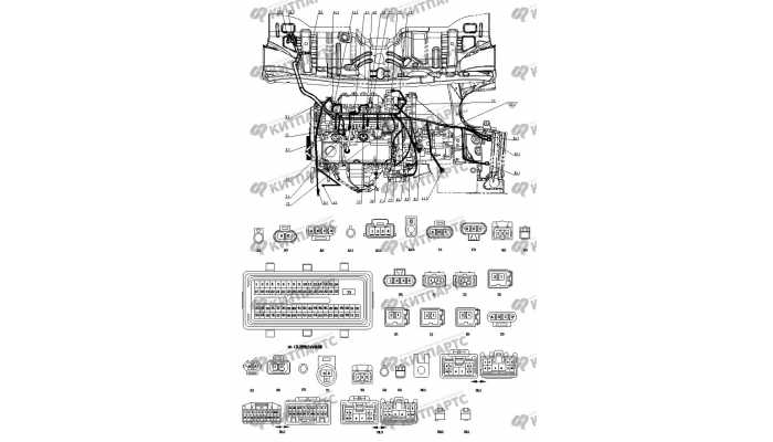 Жгут проводов двигателя BYD F3 (F3R)