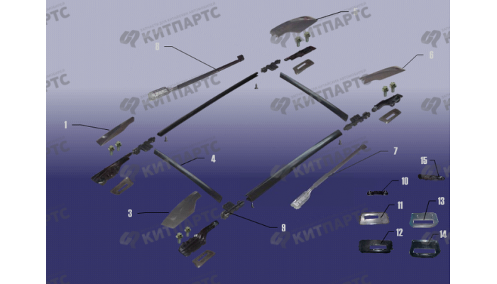 Элементы багажника крыши Chery