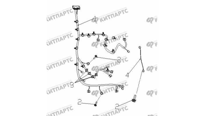 Жгут проводов задний Geely Vision (FC)